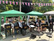Band playing at Nantwich Town Centre